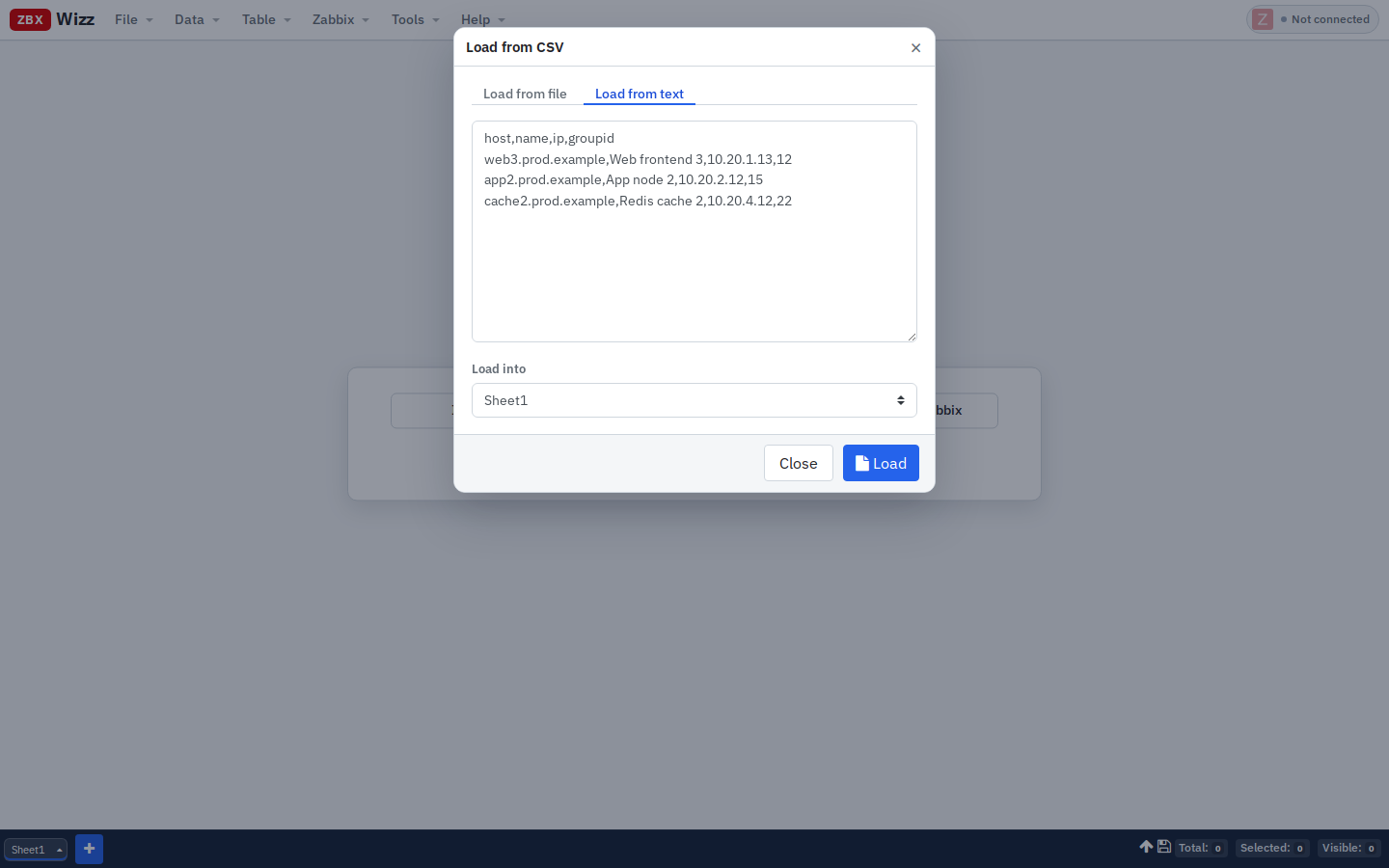 CSV import as the bridge from Excel to API